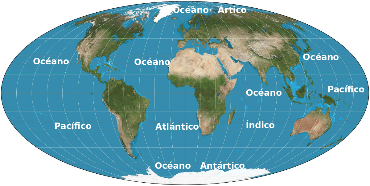 Mapa Océanos