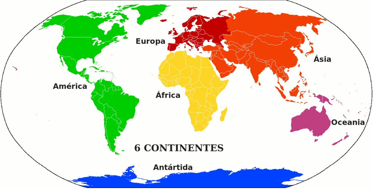 Mapa Continentes Mapa Continentes