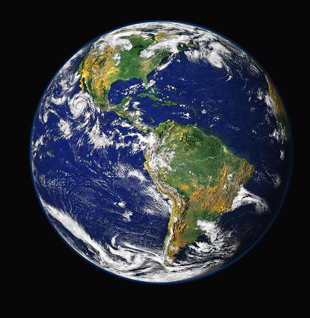 Planeta Tierra La imagen muestra el planeta Tierra visto desde el espacio.